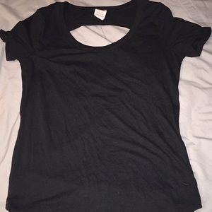 Victoria’s Secret PINK black backless tee